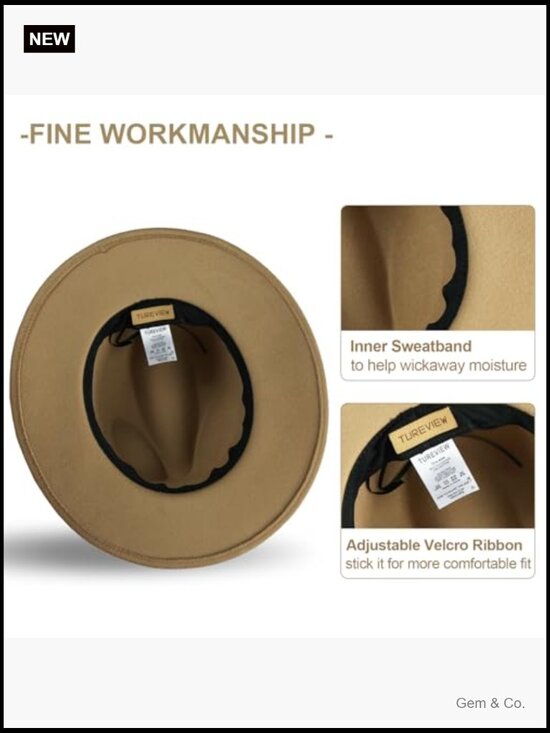 Classic Wool Felt Fedora Hat with Belt Buckle Bucket Hat main image 4